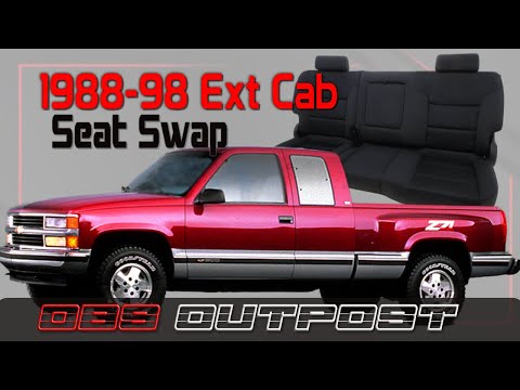 1988-98 Chevy Ext Cab Seat Upgrade to 2014-2018 Chevy Silverado GMC Sierra Crew Cab - OBS Outpost