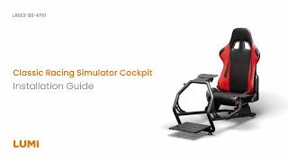 Classic Racing Simulator Cockpit | LRS03-BS-KP01 | LUMI Game