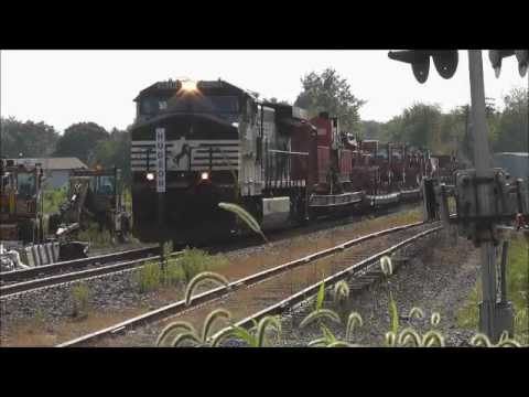 NS 936 MOW Train Heads North on The CP Sunbury Sub