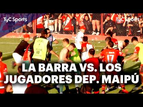 ESCÁNDALO en DEPORTIVO MAIPÚ 🔥 Los HINCHAS ingresaron al CAMPO de JUEGO y PASÓ de TODO: PIÑAS y más