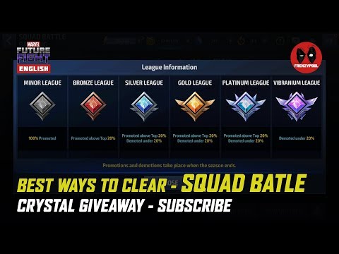 Basics and Best Ways to Clear SQUAD BATTLE | Crystal Giveaway | Marvel Future Fight | HD