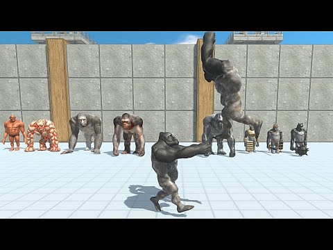 MUTANT PRIMATES VS PUNCH UNITS - Animal Revolt Battle Simulator