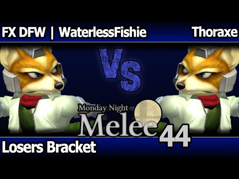 MNM 44 Melee - FX DFW | WaterlessFishie (Fox) vs Thoraxe (Fox) - Losers Bracket