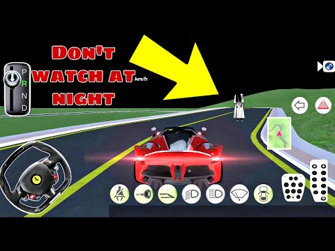 Ghost stop me at night 😰 on the road - 3d driving class
