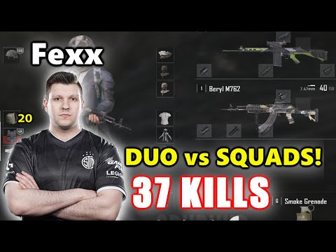 TSM Fexx & mOnKeY - 37 KILLS - DUO vs SQUADS! - Beryl M762 + SLR - PUBG