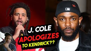 Is Cole OUT The BIG 3!! J. Cole Apologizes To Kendrick Lamar??