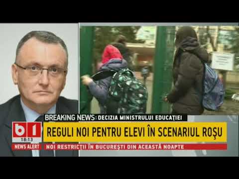 STIRI B1 ORA 18.00 DIN 7 MARTIE 2021: REGULI NOI PENTRU ELEVI IN SCENARIUL ROSU