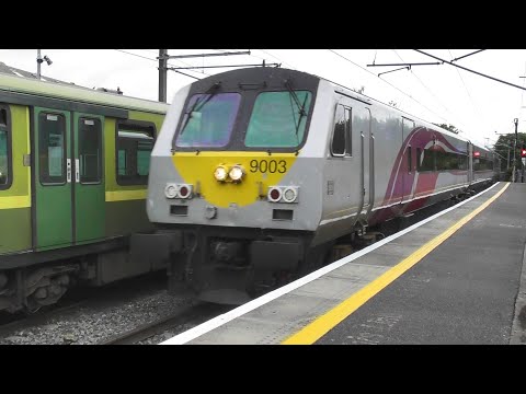 NIR 201 Class Loco 8209 + Enterprise Train - Howth Junction Station, Dublin