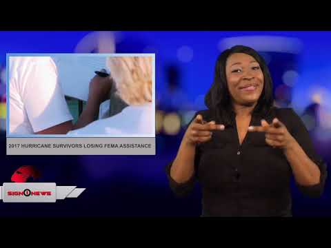 2017 hurricane survivors losing FEMA assistance (ASL - 6.30.18)