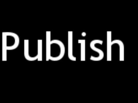 How to Pronounce Publish