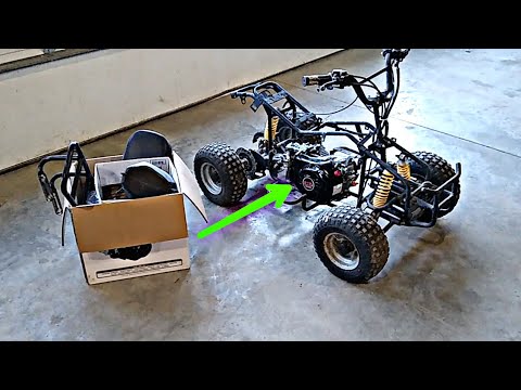 Predator 212cc Swapped Chinese Four Wheeler Build Pt. 2 (Mini-Quad Rat Rod)