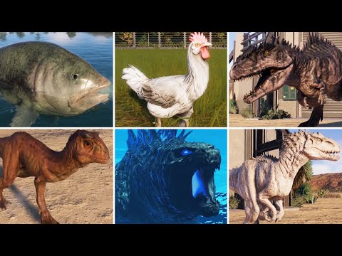 ALL MODDED DINOSAURS (PART 2) - Jurassic World Evolution 2