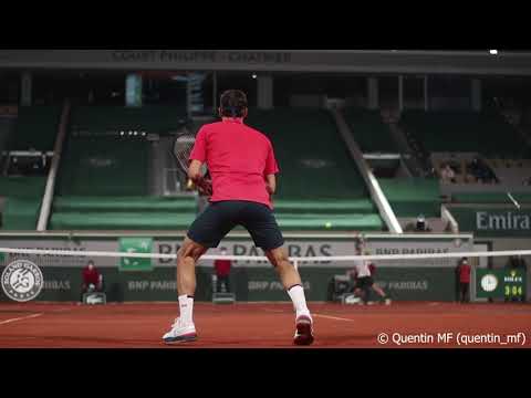 Roger Federer SLOW MOTION Points | French Open 2021 | Court Level View | 4K 60fps