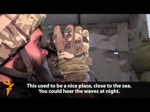 Azov Regiment Stands Off With Rebels In Seaside Ghost Town