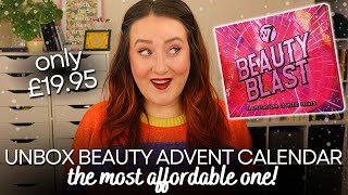 UNBOX THE W7 BEAUTY BLAST ADVENT CALENDAR! Christmas Makeup Countdown Cruelty Free & Affordable Haul