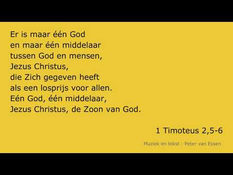 1 Timoteus 2,5-6 Er is maar één God OPW 405