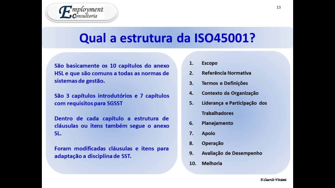 O que é a ISO45001