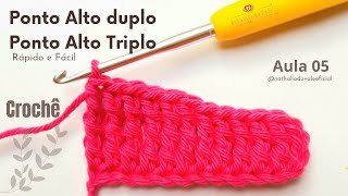 COMO FAZER PONTO ALTO DUPLO E TRIPLO Rápido e fácil de fazer