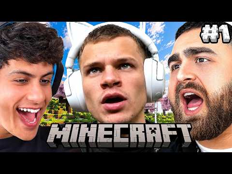 PLAYING HARDCORE MINECRAFT UNTIL WE BEAT IT DAY 1