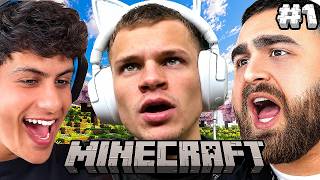 PLAYING HARDCORE MINECRAFT UNTIL WE BEAT IT DAY 1