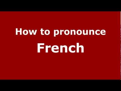 How to pronounce French