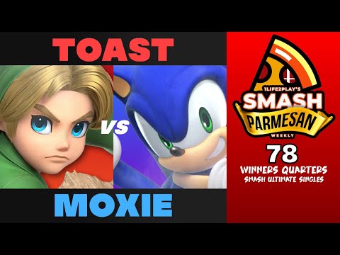 Toast vs Moxie - Smash Ultimate Singles Winners Quarters Smash Parmesan 78 - Young Link vs sonic
