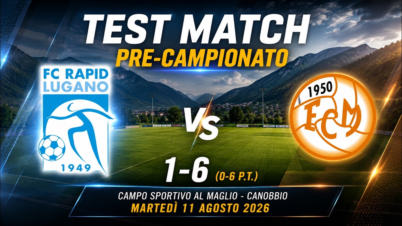 FC Rapid Lugano 1-6 FC Morbio | Highlights Amichevole Pre-Season 2026/27 | Tutti i Goal #fußball