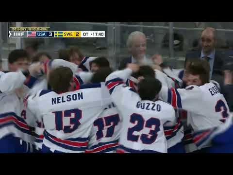 Team USA wins Gold over Sweden in Overtime, 3-2 | 2023 U18 Men's Worlds
