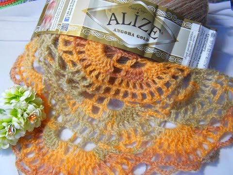 вязание крючком ажурной шали людмила вязание крючком ажурной шали людмила