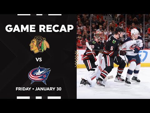 Blackhawks vs. Blue Jackets Game Highlights | 1.30.26