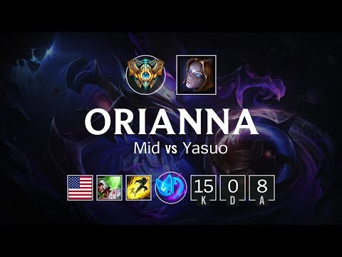 Orianna Mid vs Yasuo - NA Challenger Patch 8.19