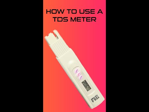 How to use your TDS meter