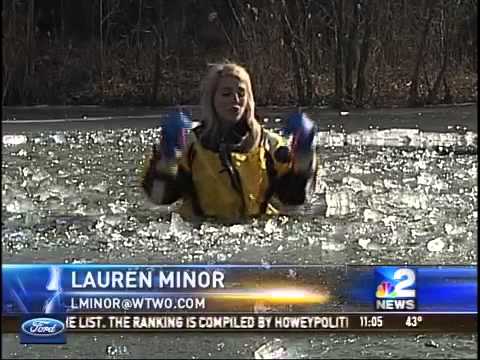 Neoteric Hovercraft Practice Ice Rescue Operations