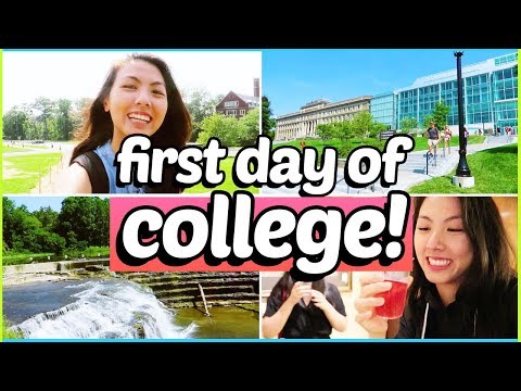 🚌FIRST DAY OF COLLEGE VLOG: Freshman @ Cornell University | Katie Tracy Video