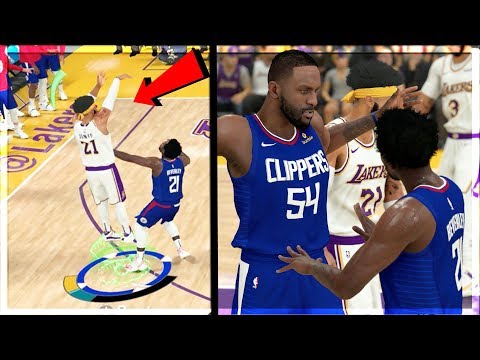 INTENSE LA RIVALRY! FIGHT AFTER HARD FOUL + New Shooting Badge!  NBA 2k20 MyCAREER Ep.69