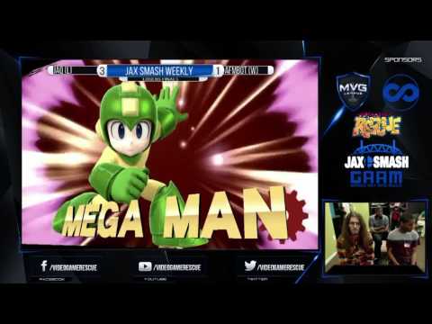 Jax Smash Weekly 3/17/16 - Jaq(Megaman) Vs. Afmbot(DK,Ryu) GF