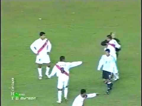 Eliminatorias Mundial 2006: Peru 1-3 Argentina (04/09/2004). Narración en ruso.