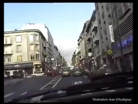 En voiture dans les rues de BREST, du boulevard Jean Moulin aux hauts de la rue Jean Jaurès en 1996