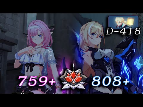 [Honkai Impact 3] EX Abyss Red Lotus - Otto Apocalypse (759/808 Pts) D-418