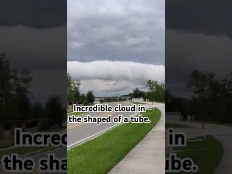 Incredible cloud in the shape of a tube...#clouds #weather #florida @pachogonzalez1585
