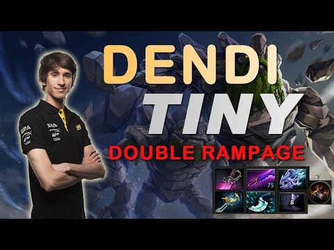 Dendi - Tiny double Rampage 😍