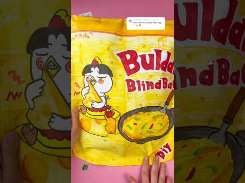 Buldak ramen blind bag!#diy #asmr #blindbag #buldak #satisfying #paper #squishy #shorts