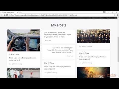 Bootstrap 4 Projects : The Course Overview | packtpub.com