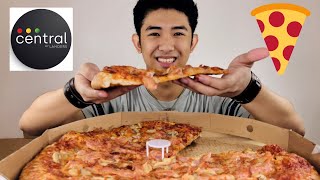 LANDERS CENTRAL  Smoke Bacon Mushroom Pizza Taste-Test. Pinoy Mukbang Philippines 🇵🇭