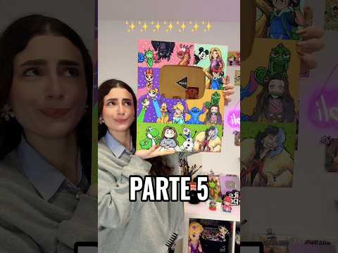 PINTANDO mi placa del MILLÓN con PERSONAJES ANIMADOS🔥😱 #viral   #arte