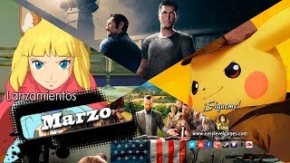 Lanzamientos de Videojuegos - Marzo 2018