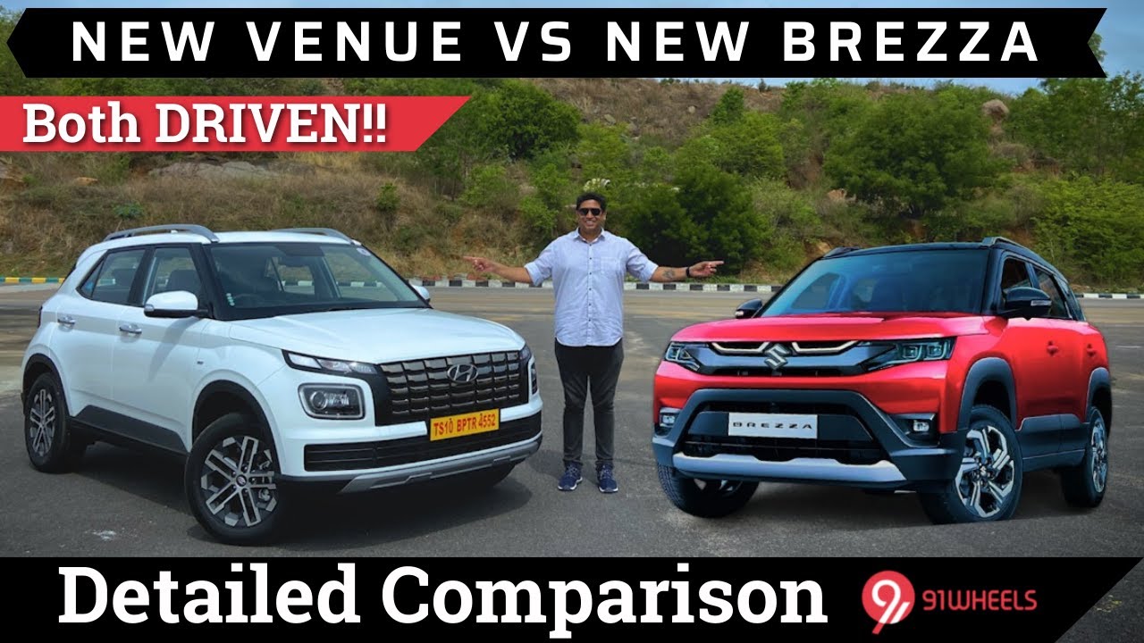2022 Maruti Brezza vs 2022 Hyundai Venue Comparison || Best Compact SUV 2022 Maruti Brezza vs 2022 Hyundai Venue Comparison || Best Compact SUV