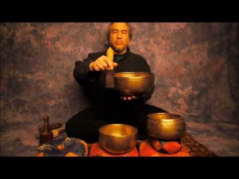 Chakra Meditation Series 7th Chakra/Sahasrara using B Note Singing Bowls in HD