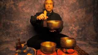 Chakra Meditation Series 7th Chakra/Sahasrara using B Note Singing Bowls in HD