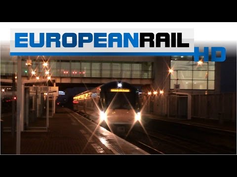 Iarnród Éireann Irish Rail ICR 22000 DMU passes Adamstown Station